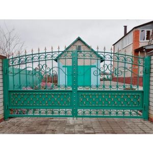 Ворота кованые «Санторини» металлические арочные
