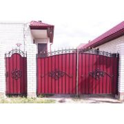 Ворота кованые «Прага - Лайт» металлические арочные