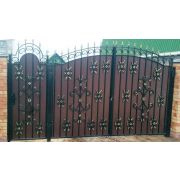Ворота кованые «Саванна» металлические арочные