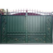 Ворота кованые «Верона» металлические прямые