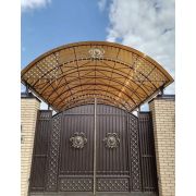 Ворота кованые «Русь» металлические арочные