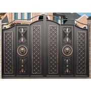 Ворота кованые «Царские» металлические арочные