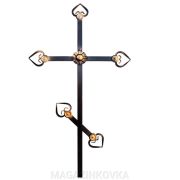 Крест кованый ритуальный «КМ-6» металлический