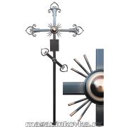 Крест кованый ритуальный «Ажур» металлический